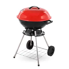 HOME&DESIGN - Parrilla Redonda con tapa Roja