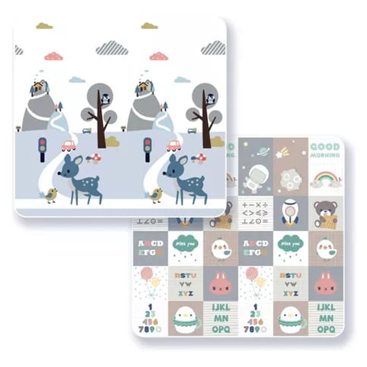 GENERICO - Alfombra Antigolpes Para Niños Bebes Plegable PAISAJE