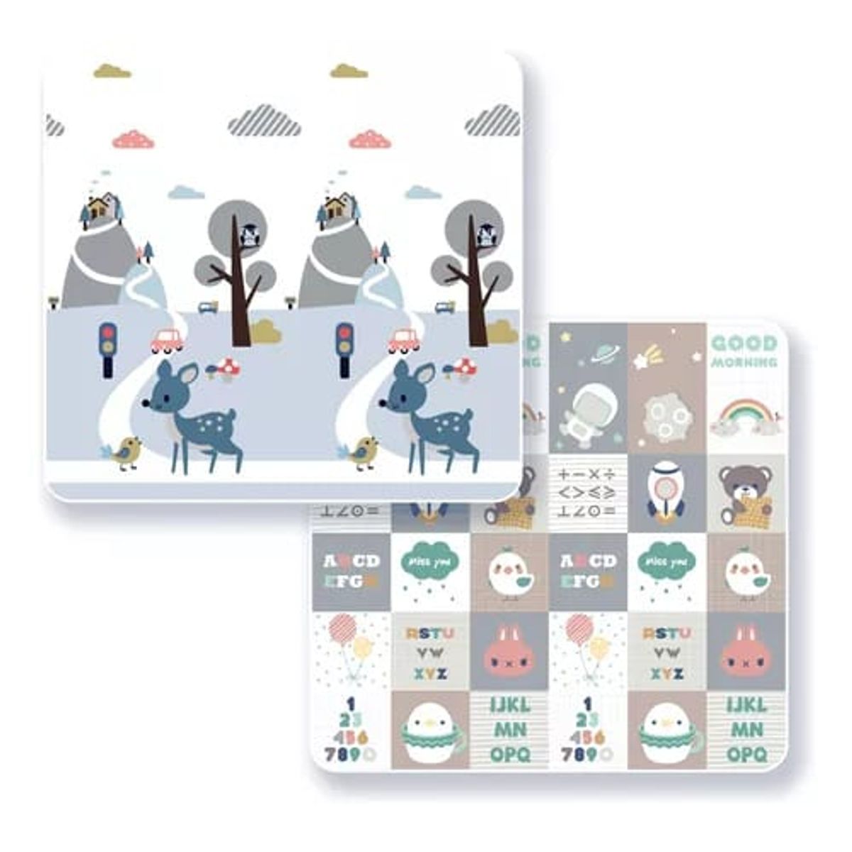 GENERICO - Alfombra Antigolpes Para Niños Bebes Plegable PAISAJE