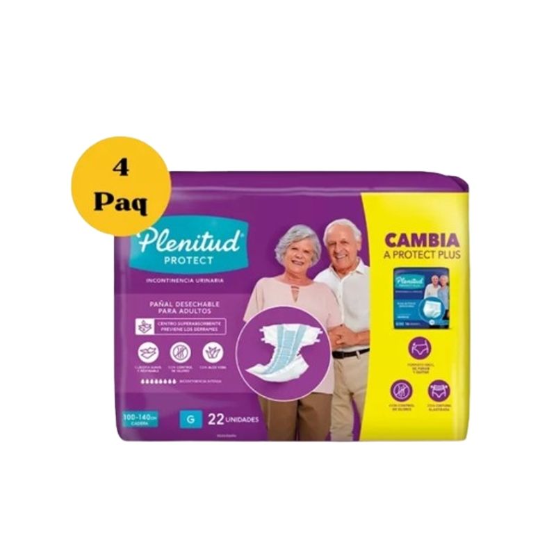 PLENITUD - Pañales Adulto Plenitud Protect Talla G 4paq.