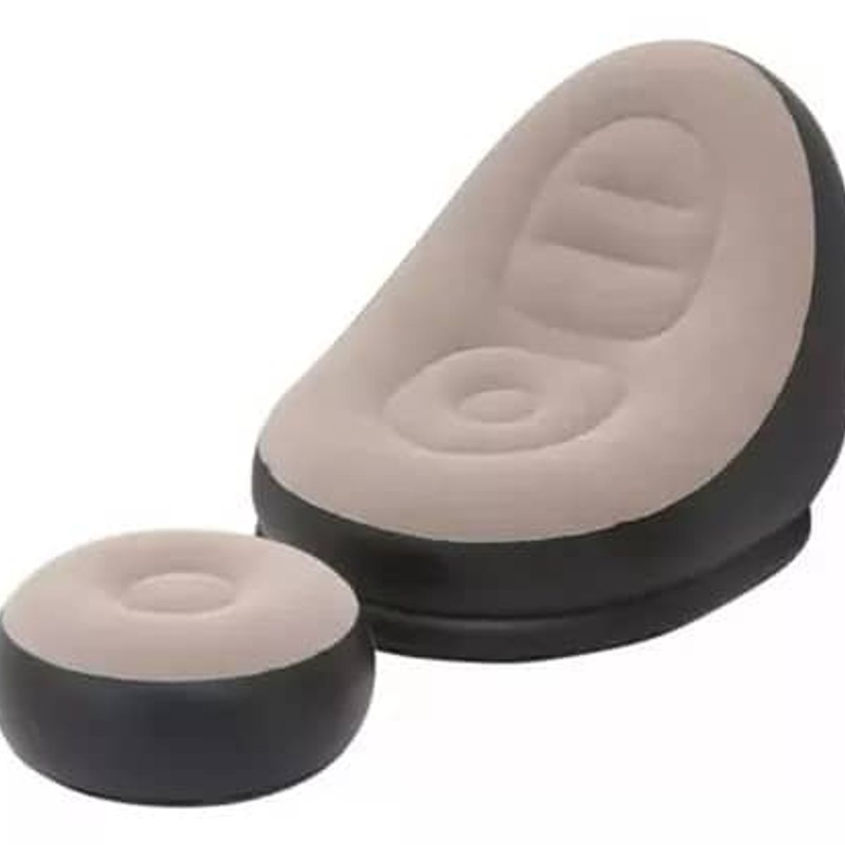 GENERICO - SOFA TUMBONA SILLA INFLABLE REPOSA PIES PUFF X L