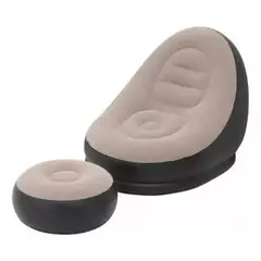 GENERICO - SOFA TUMBONA SILLA INFLABLE REPOSA PIES PUFF X L