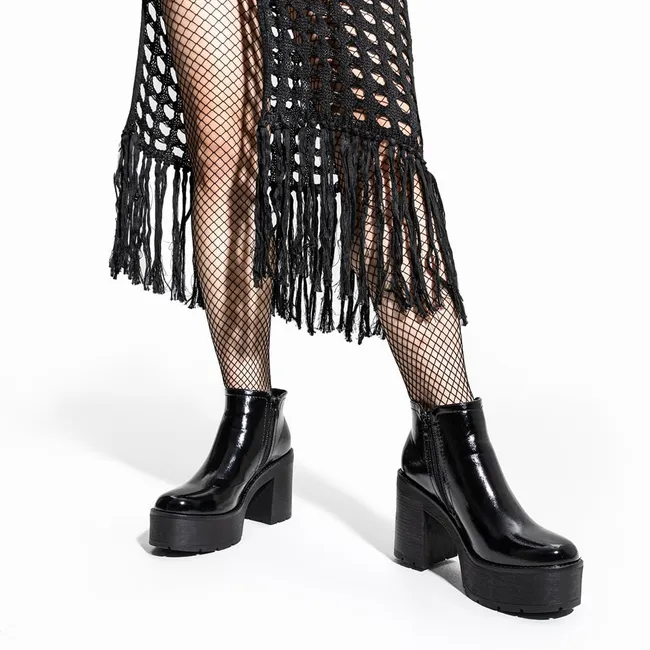 WEIDE - Botin Negro Casual Mujer Weide CZY589