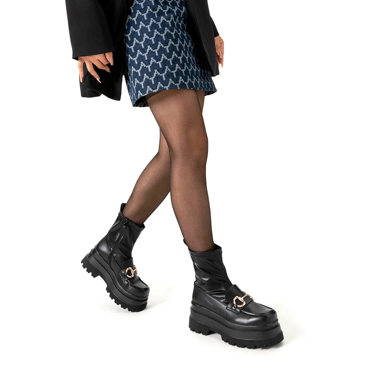 WEIDE - Botin Negro Casual Mujer Weide CZY578