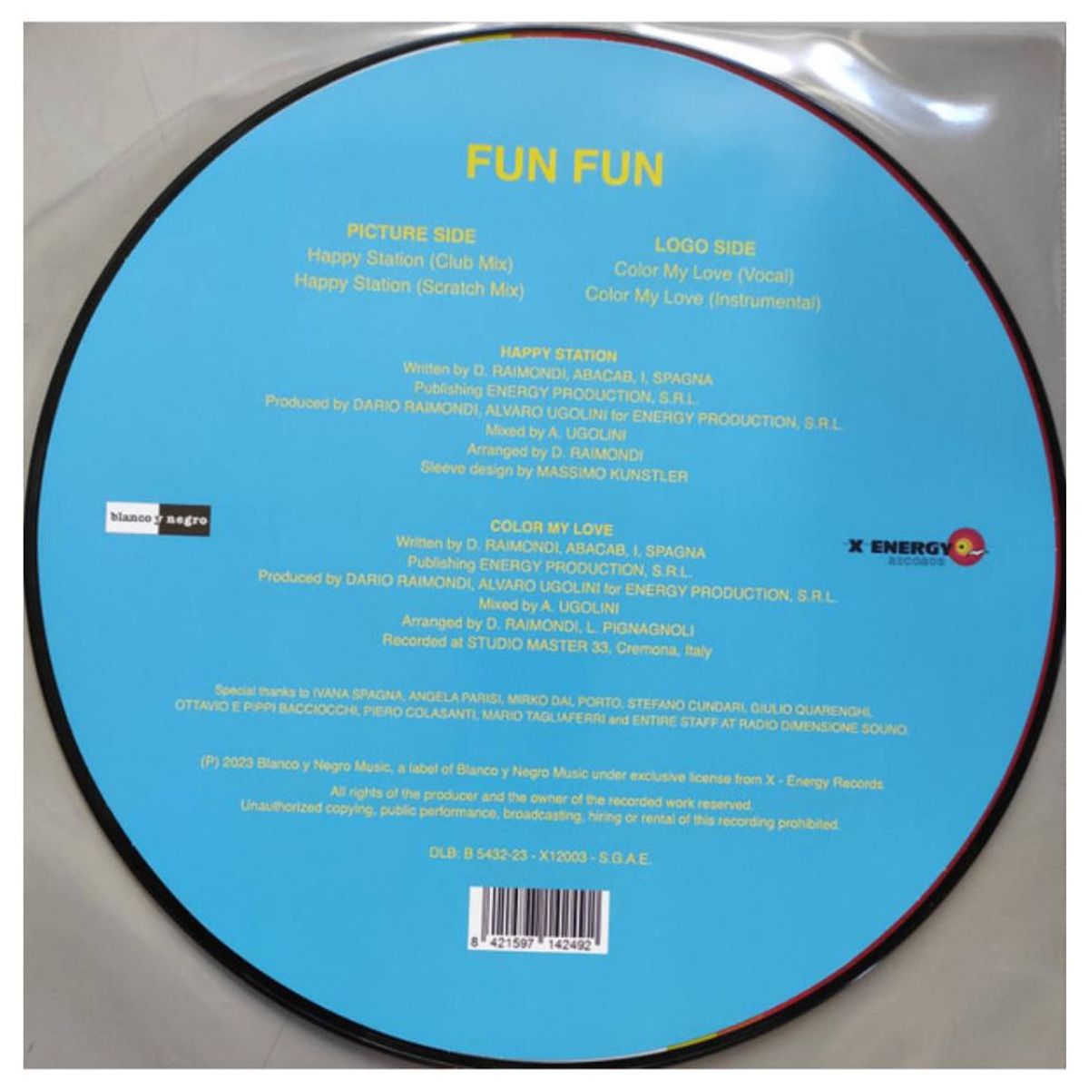 HITWAY MUSIC - FUNFUN-HAPPY STATIONCOLOR MY LOVEPICTURE-12MAXI VINILO