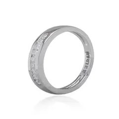 JB JOYAS BARON - Anillo Oro Blanco 18kt Diamantes 22Pts