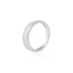 JB JOYAS BARON - Anillo Oro Blanco 18kt Diamantes 26 Pts