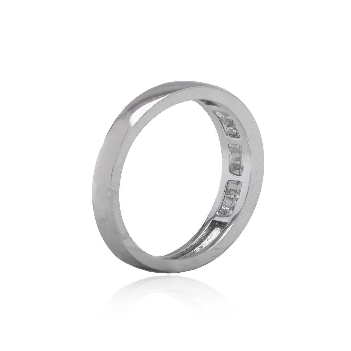 JB JOYAS BARON - Anillo Oro Blanco 18kt Diamantes 22Pts