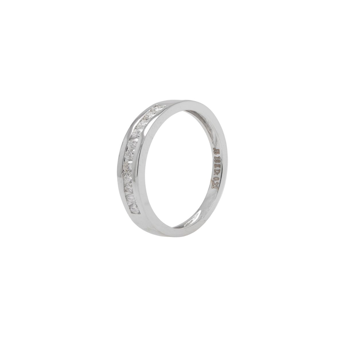 JB JOYAS BARON - Anillo Oro Blanco 18kt Diamantes 22Pts