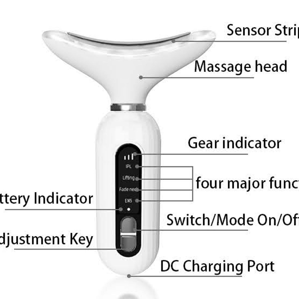 GENERICO - Masajeador Lifting de Papada Tecnología Led  Reductor Cuello
