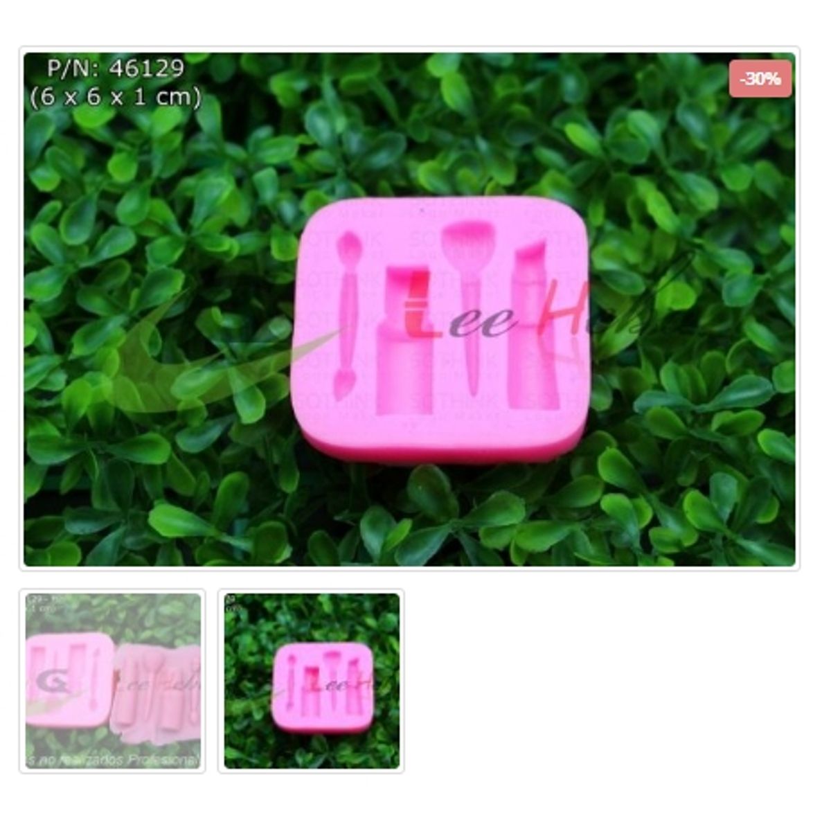 GENERICO - Molde Para Fondant Silicona Forma Figuras De Maquillajes