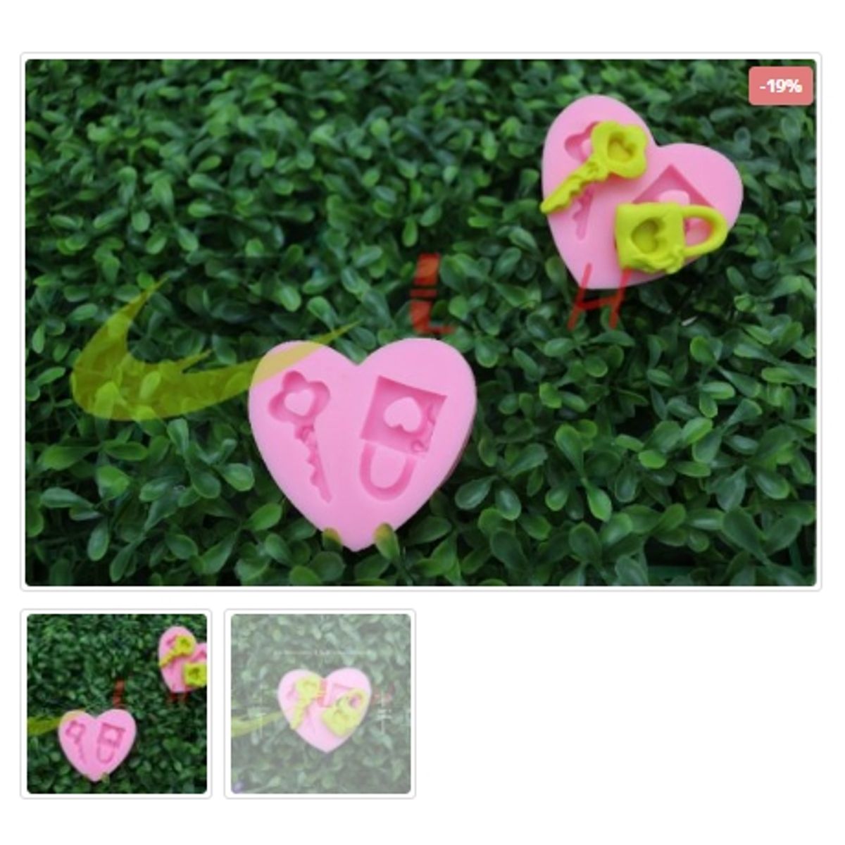 GENERICO - Molde Para Fondant Silicona Forma Llave-Candado