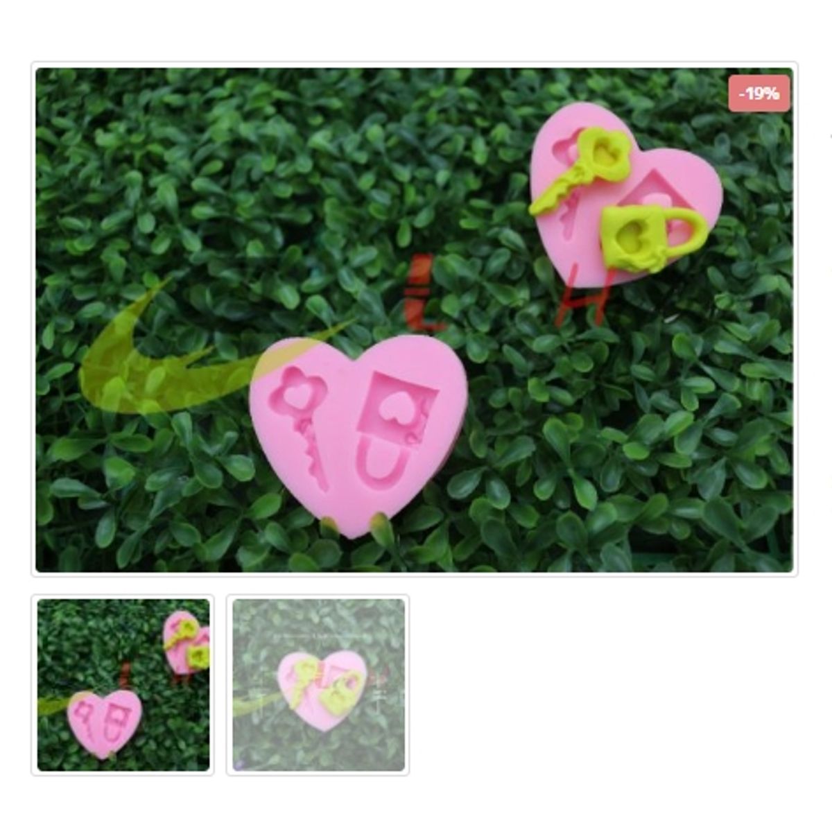 GENERICO - Molde Para Fondant Silicona Forma Llave-Candado