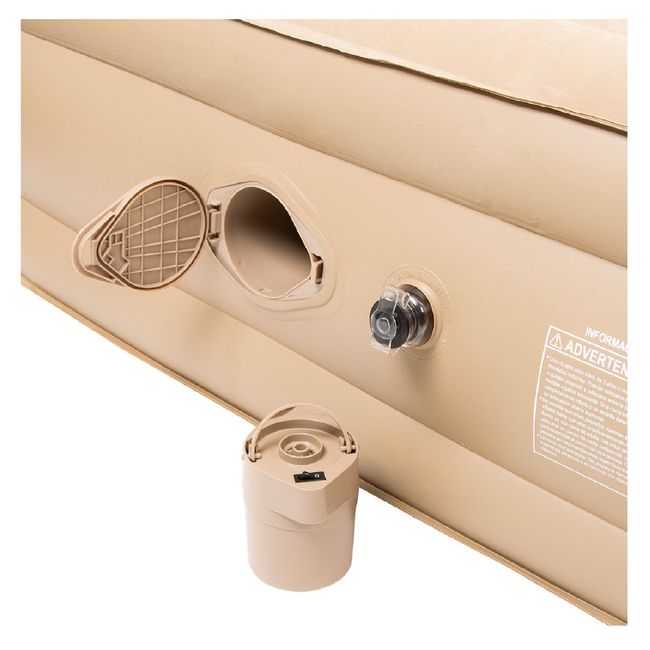 TERRA FORCE - COLCHÓN INFLABLE AUTOMÁTICO CON BATERÍA 2 PLAZAS DELUXE