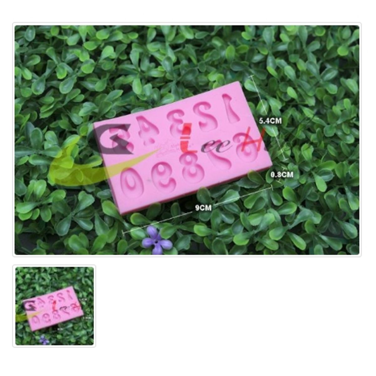 GENERICO - Molde Para Fondant Silicona Forma Numeros Del 0 Al 9