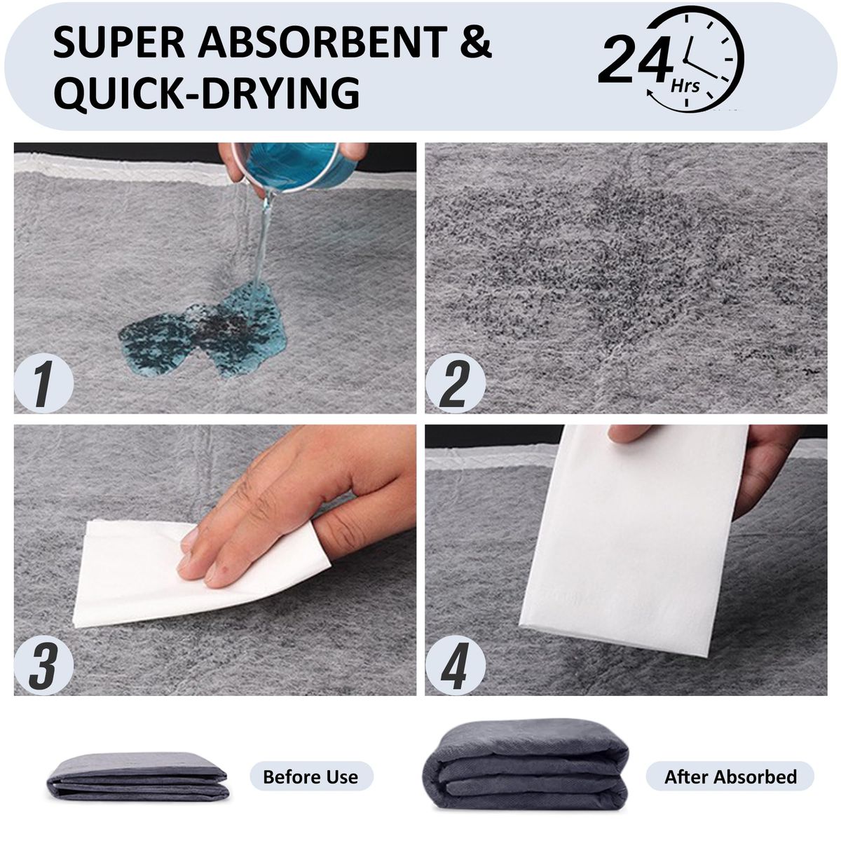 EVERSO - 40 Pañales Sabanillas Grandes Mascotas 60x90cm Xl