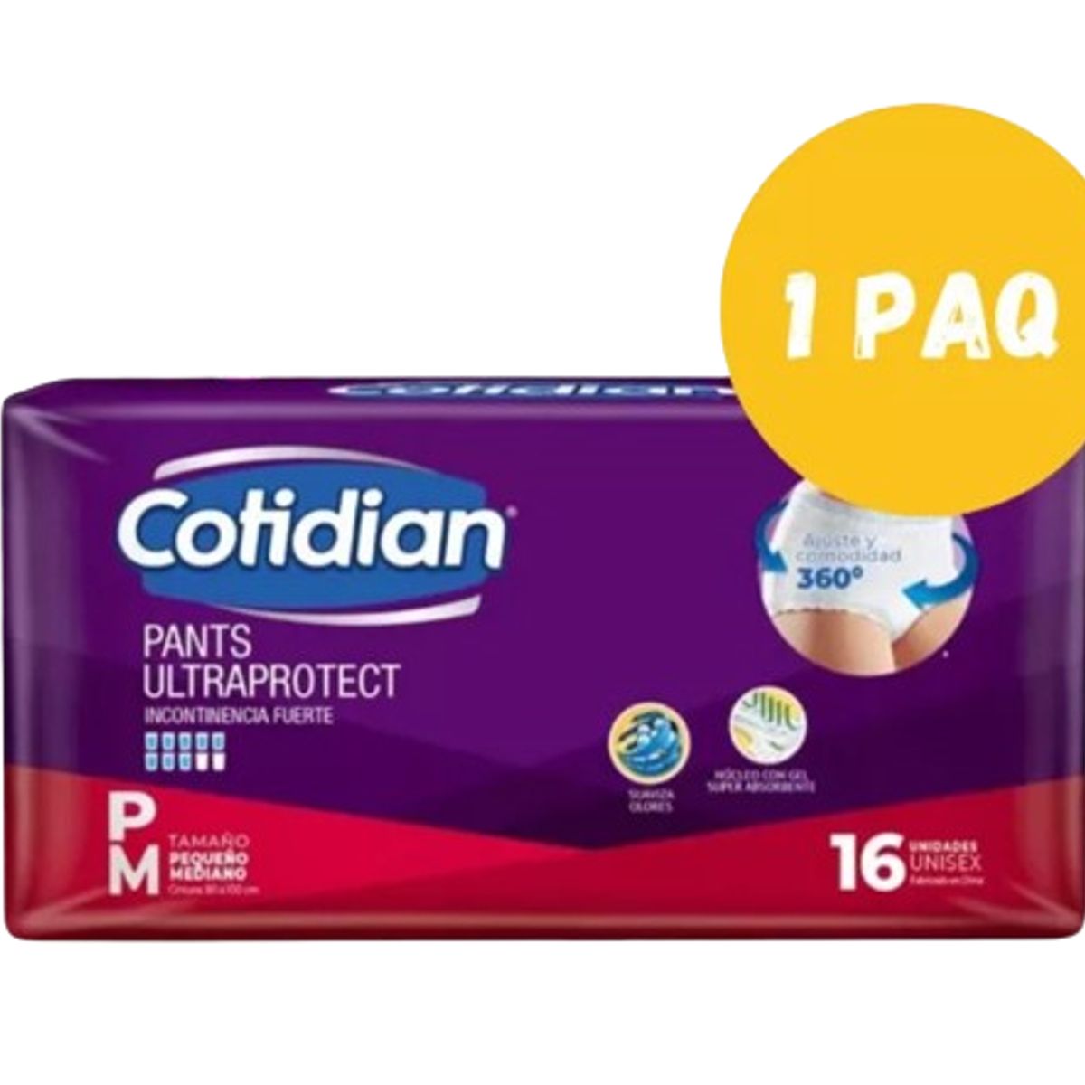 GENERICO - Pañal Adulto Cotidian Pants PM X1paq De 16und