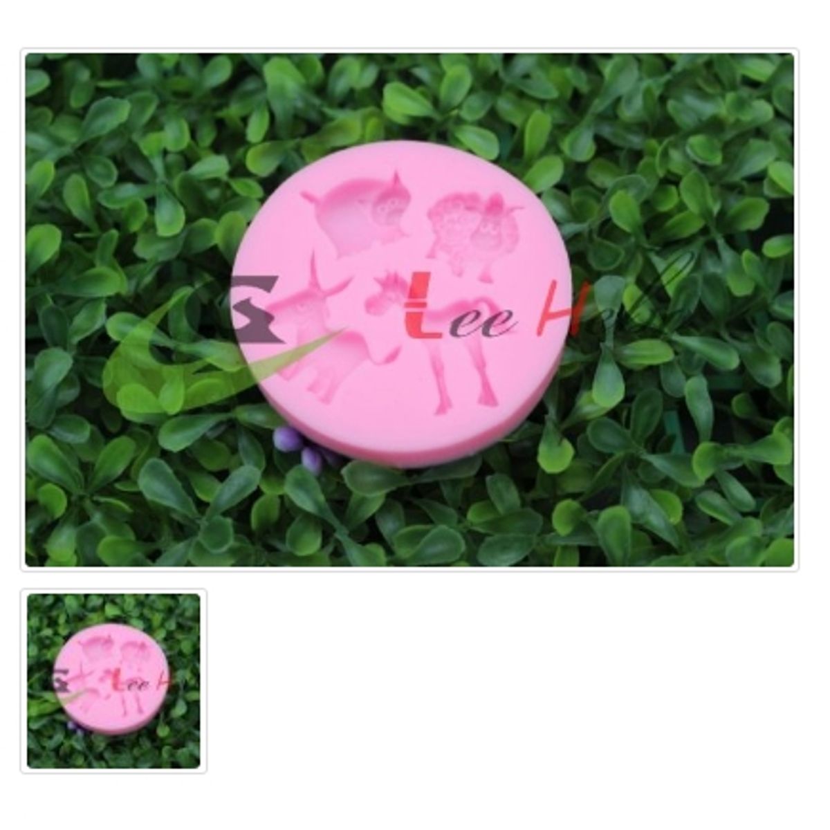 GENERICO - Molde Para Fondant Silicona Forma Caballo-Burro