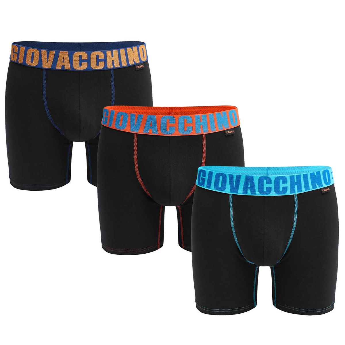 GIOVACCHINO - Pack de 3 Boxer Medio Algodón Hombre