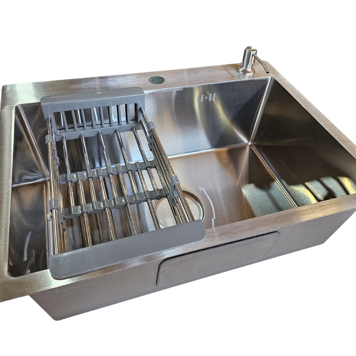 MODERN SPACE - Lavaplatos 60x45 Cm Silver Deluxe Con Accesorios 2mm