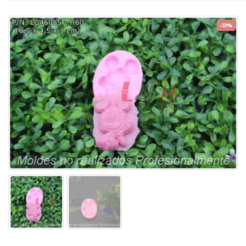 GENERICO - Molde Para Fondant Silicona Forma Muñeco De Caricatura