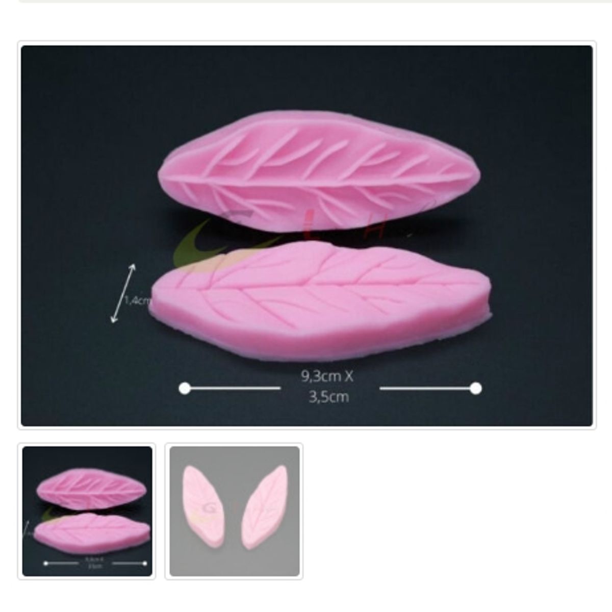 GENERICO - Molde Para Fondant Silicona Forma Nervadura De Hojas