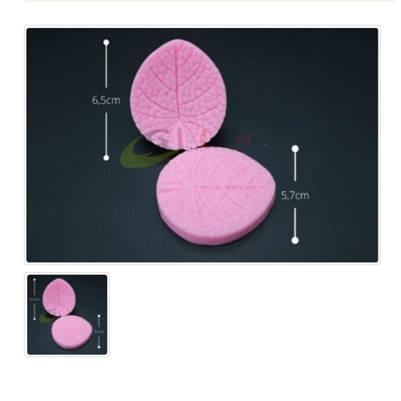 GENERICO - Molde Para Fondant Silicona Forma Nervadura De Hojas Reposteria