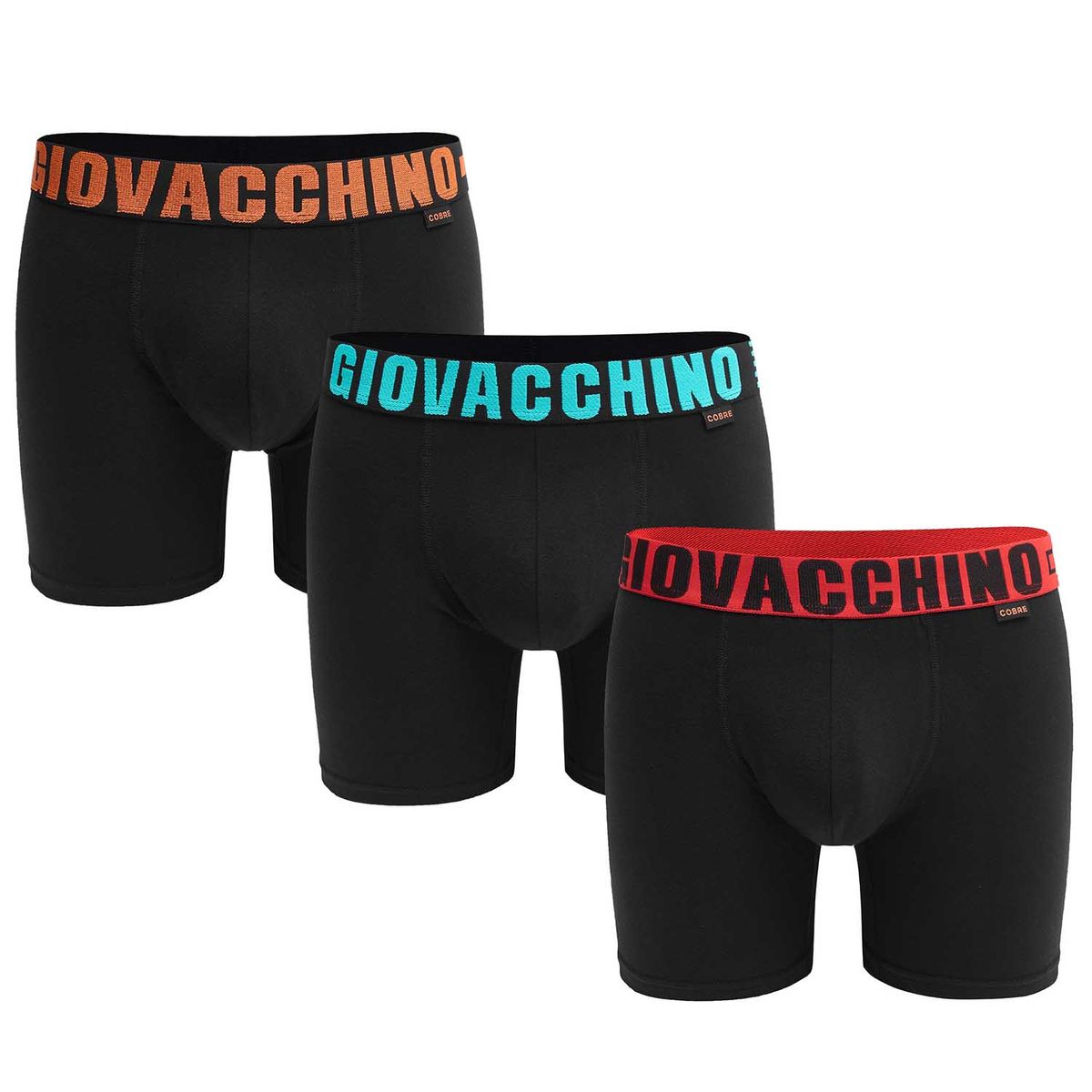 GIOVACCHINO - Pack de 3 Boxer Medio Algodón Hombre