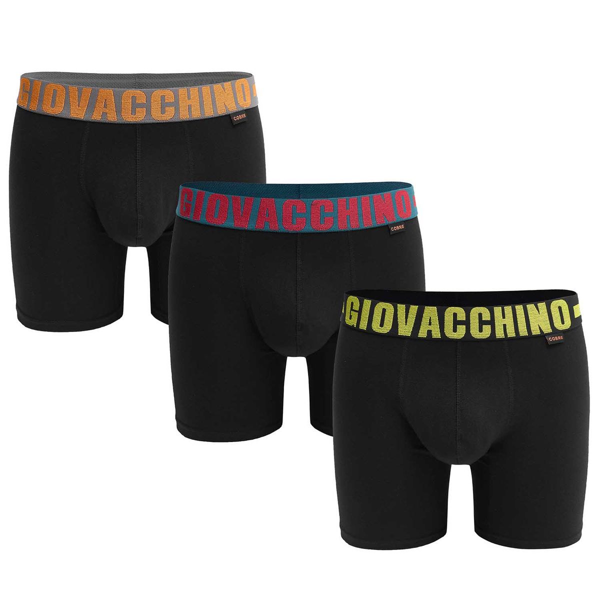 GIOVACCHINO - Pack de 3 Boxer Medio Algodón Hombre