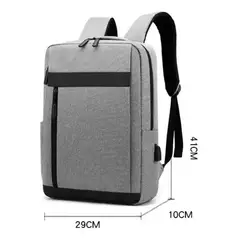 GENERICO - Mochila Casual Resiste Al Agua Unisex Pnotebook15 Gris