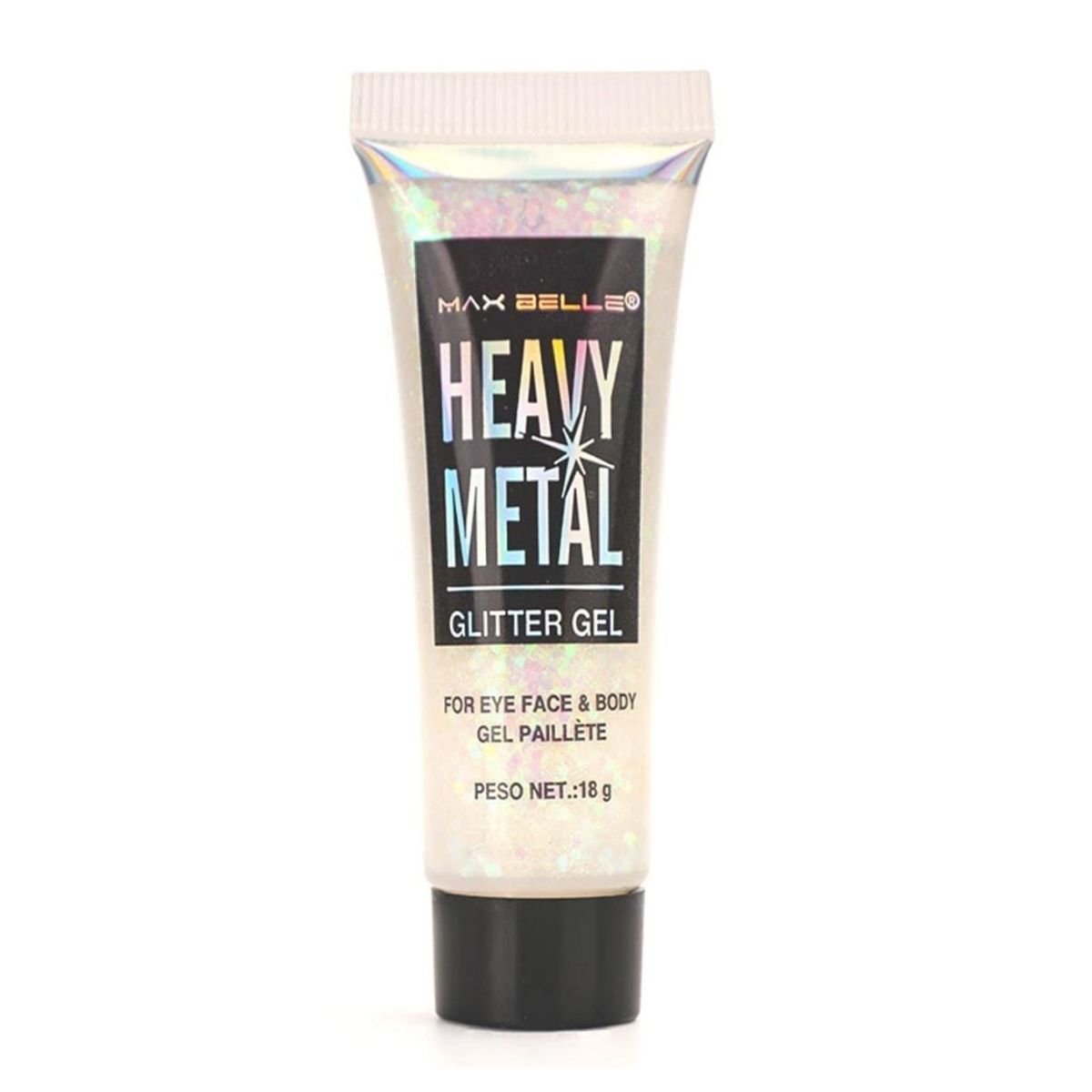MAX BELLE - Heavy Metal Glitter en Gel Max Belle 18g T01.