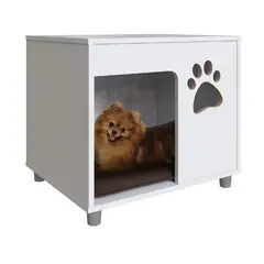 BE DESIGN - VELADOR BLANCO PET PARA PERRO CON COJÍN