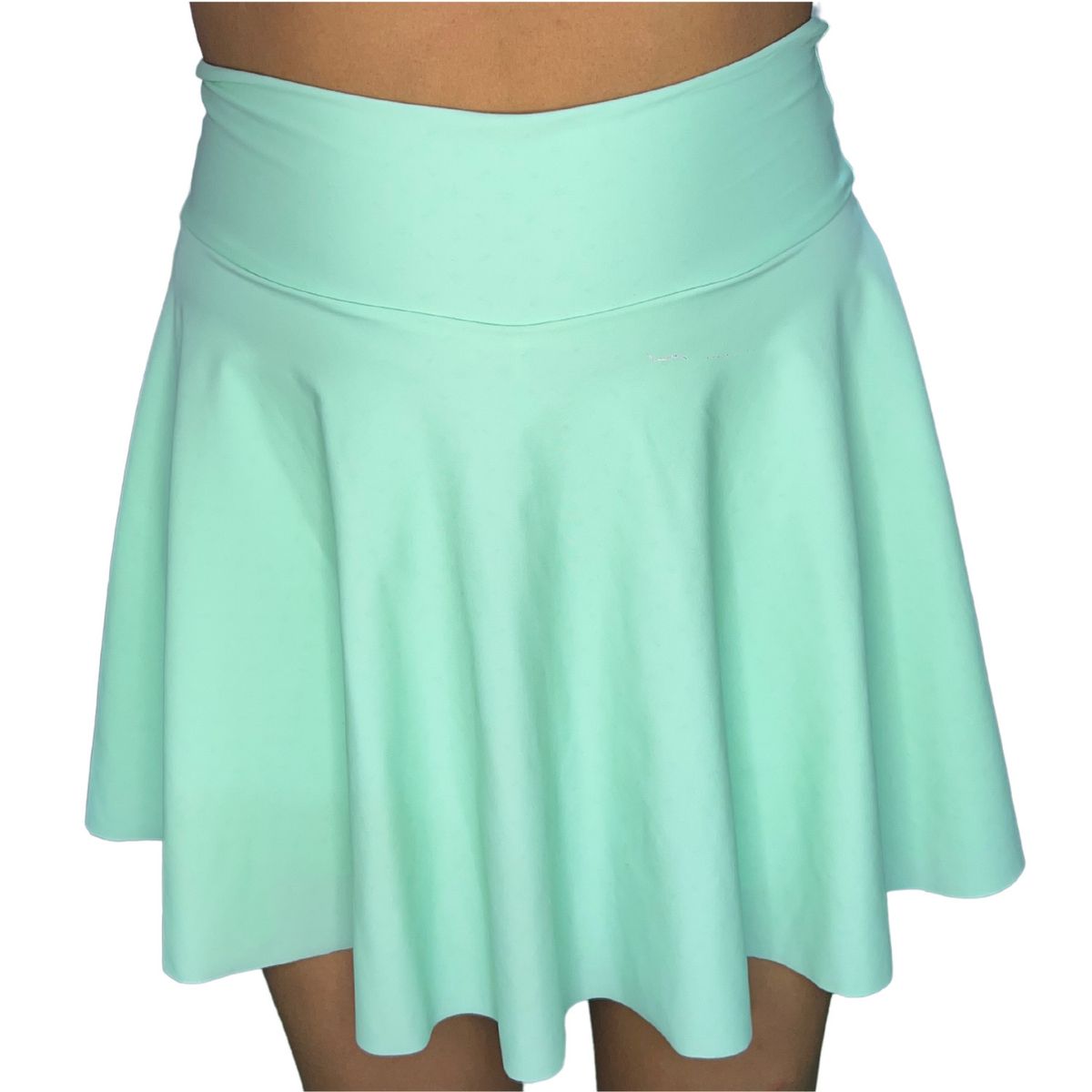 PAM - Falda short deportiva Tiro alto verde agua