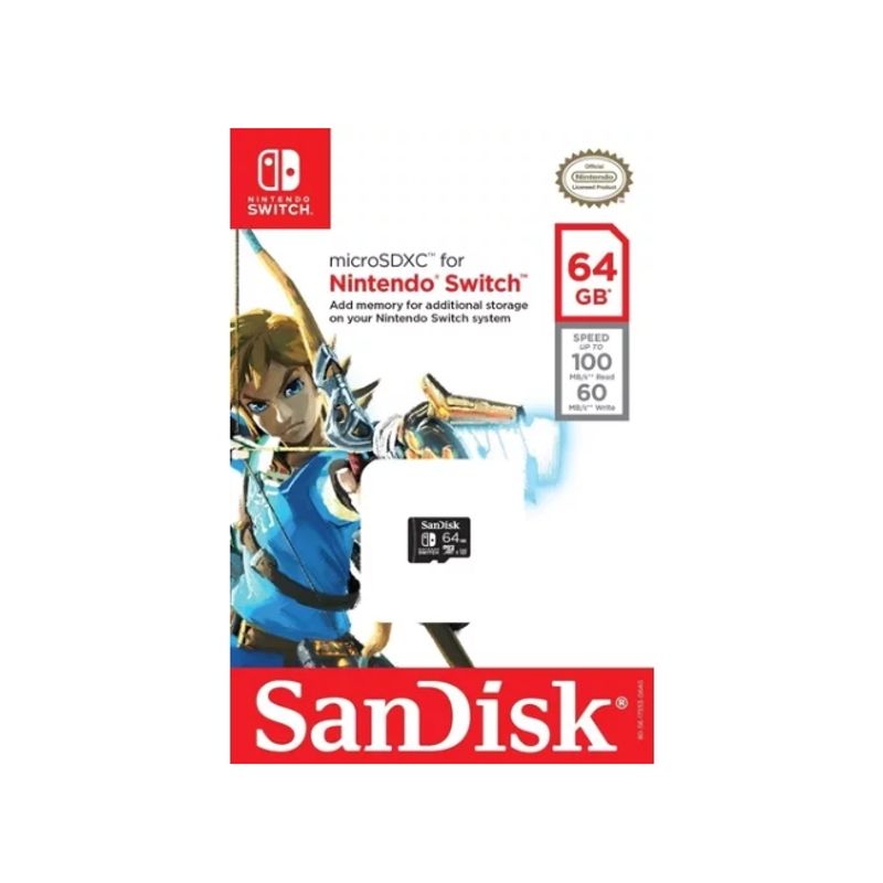 SANDISK - Tarjeta De Memoria Oficial 64 Gb - Nintendo Switch - Sniper