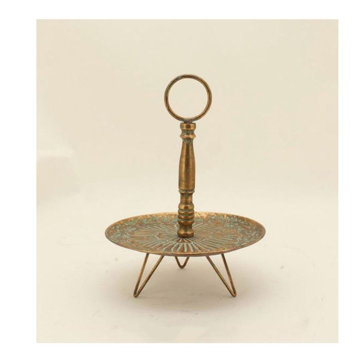 GENERICO - Centro De Mesa Dorado Artesanal 41 cm