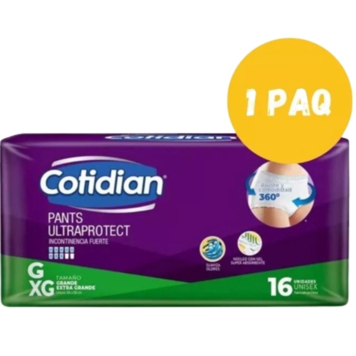 GENERICO - Pañal Adulto Cotidian Pants Gxg X1paq De 16und.