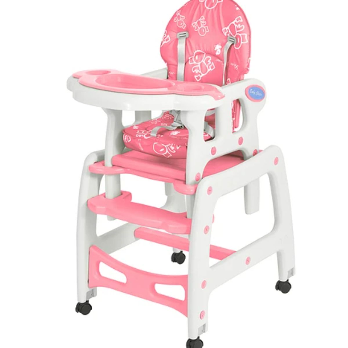 KIDSCOOL - Silla De Comer New 3 En 1 Rosada