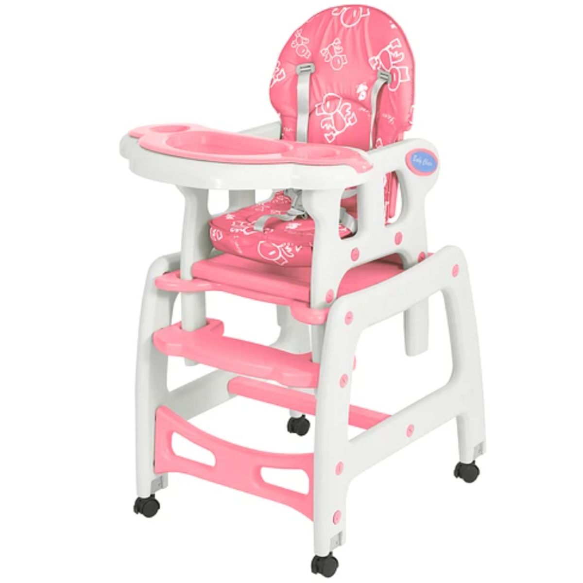 KIDSCOOL - Silla De Comer New 3 En 1 Rosada