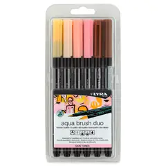 LYRA - Aqua Brush Duo - Set 6 Tonos Piel