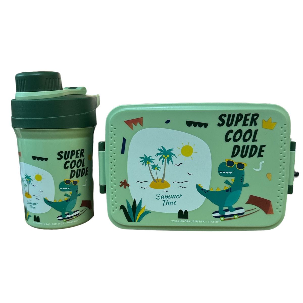 GENERICO - Tapper Fiambrera Hermetico Colacion Lonch Niños Niñas Termo Verde