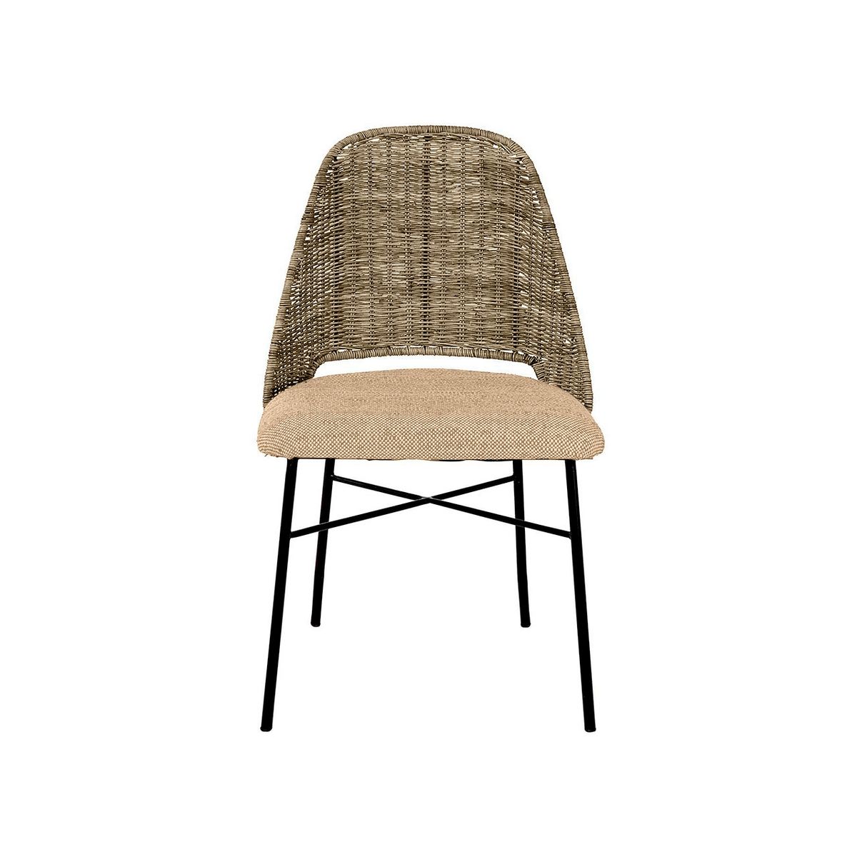 SUR DISEÑO - Silla Maxx Rattan Gris Café Crudo