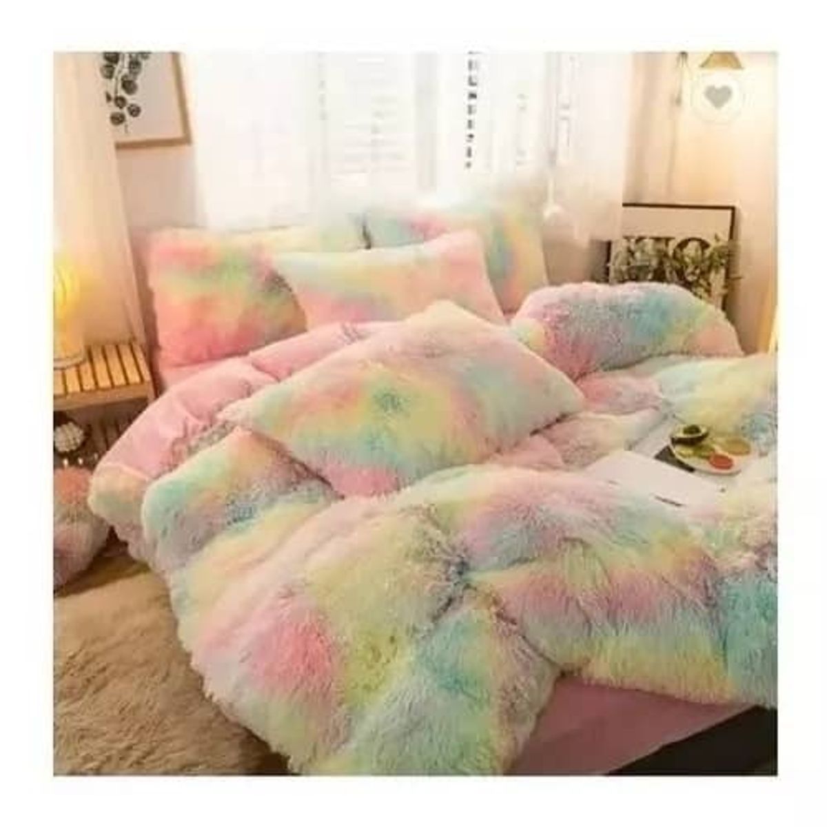 GENERICO - COBERTOR DE INVIERNO PELUDO 2 PLAZA DIANA