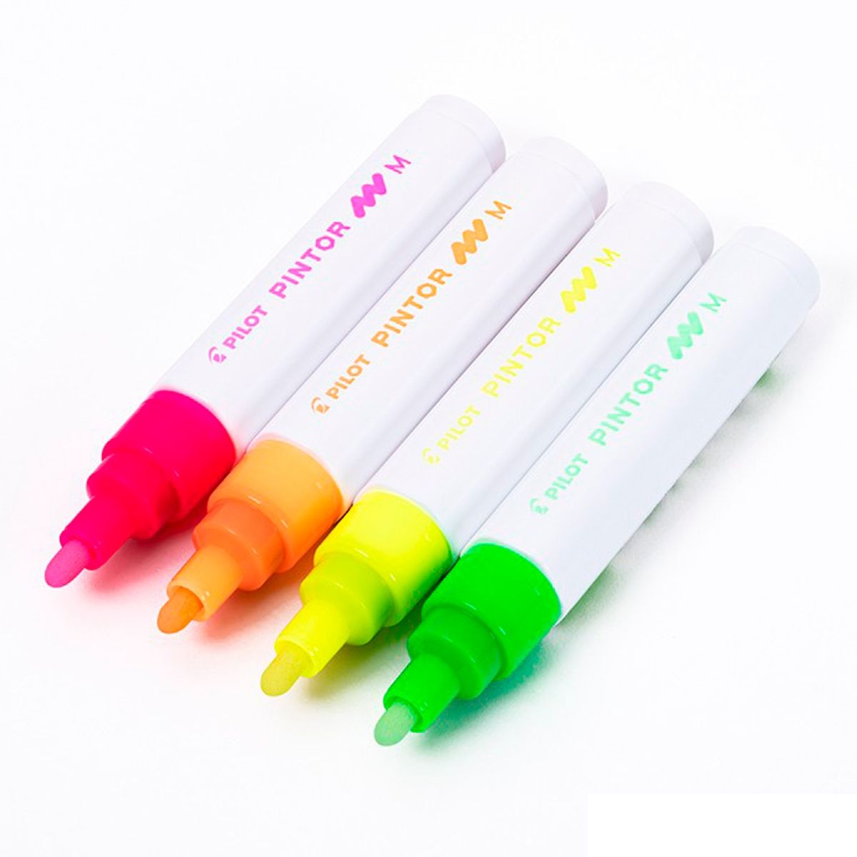 PILOT - Set Pintor Punta Medio Neon 4 Unidades Pilot