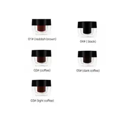 GENERICO - Delineador De Cejas En Crema Brochita CAFE OSCURO