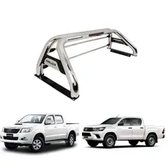 GENERICO - Barra Antivuelco Acero Inoxidable Toyota Hilux 2006-2024