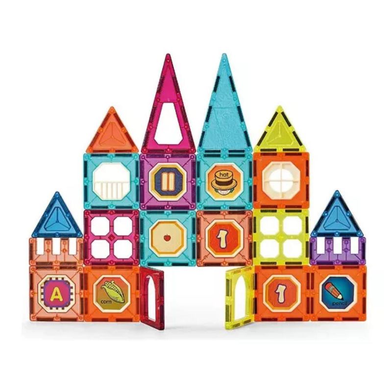 GENERICO - Bloques Magneticos Castillo 32 Pcs De Colores