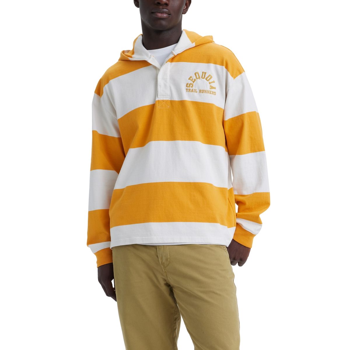 LEVIS - Polerón Hombre Relaxed Fit Con Capucha Amarillo Levis