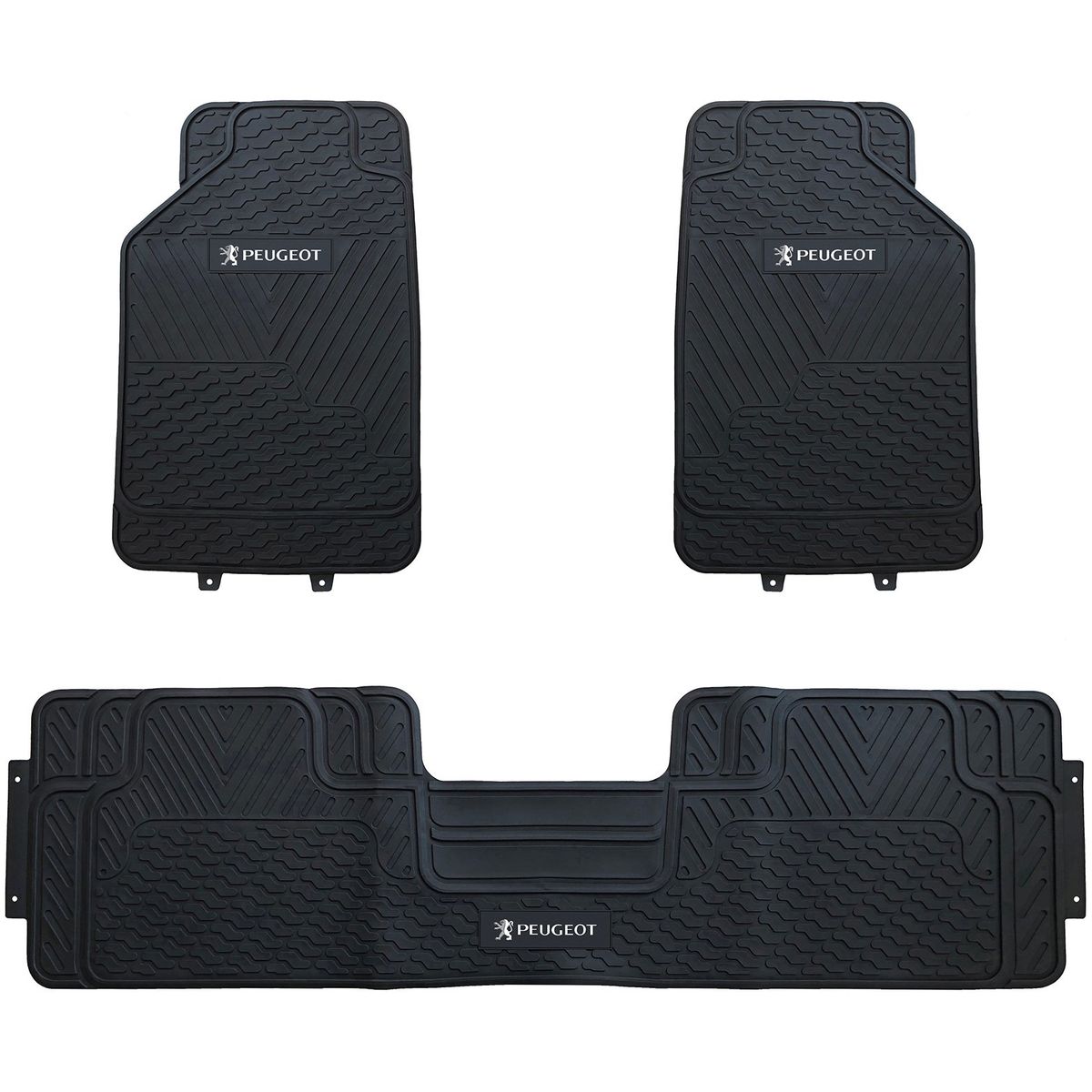 GENERICO - Pisos De Goma 3 Piezas Peugeot Para Vehículos