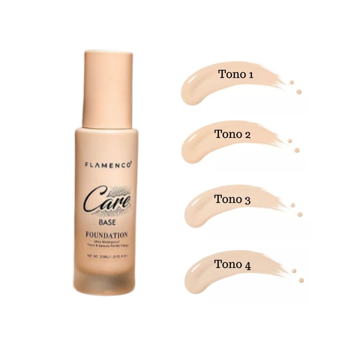 FLAMENCO - Base Care Foundation Flamenco 30ml T04.