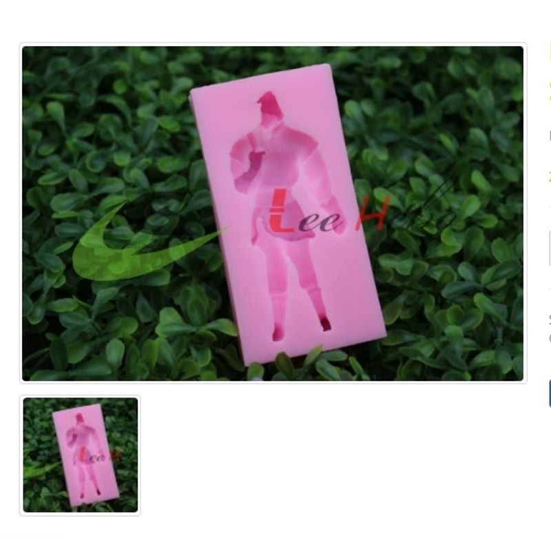 GENERICO - Molde Para Fondant Silicona Forma Cuerpo